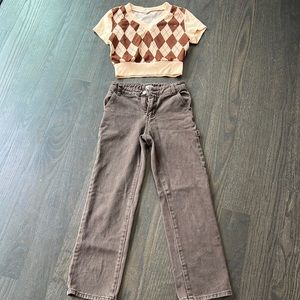 Brown Kids Outfit Bundle